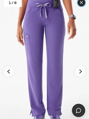FIGS Kade Straight-Leg Scrub Pant.  In Chalk Pink nwt